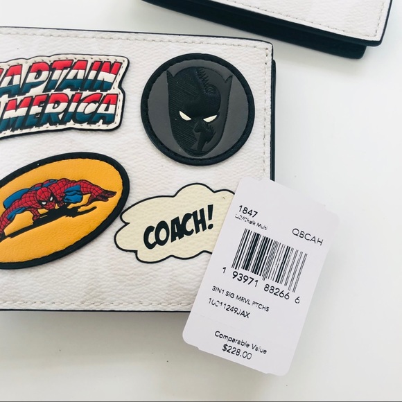 Coach Marvel 3-In-1 Wallet White Signature Canvas - Picture 8 of 8